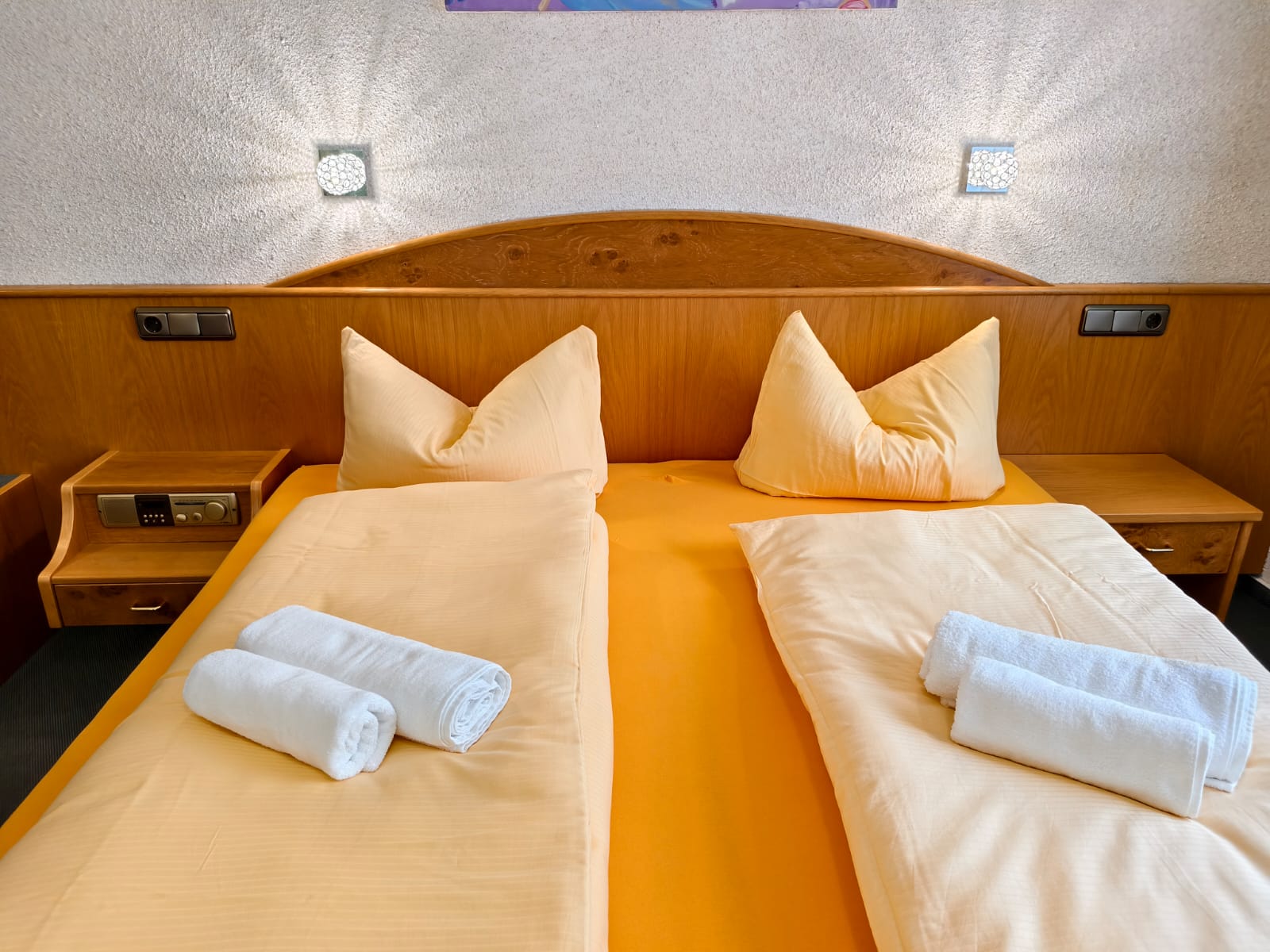 Betten im Doppelzimmer